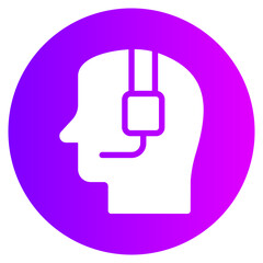 assistance gradient icon