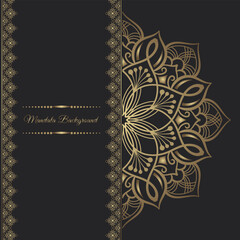 luxury background, with mandala ornament