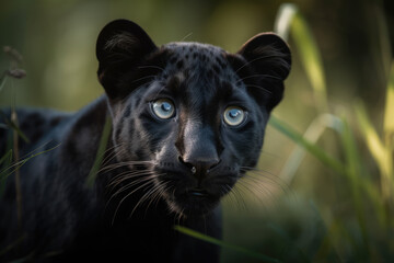 Cute baby panther