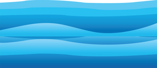Blue ocean wave abstract background. Blue ocean wave vector illustration.