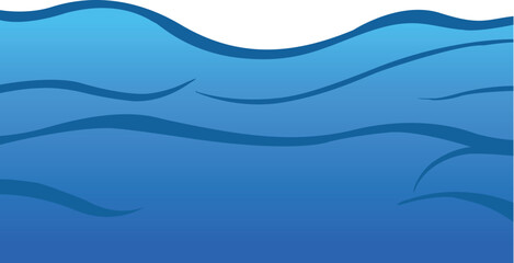 Blue ocean wave abstract background. Blue ocean wave vector illustration.