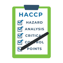 HACCP document icon with check marks