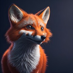 Obraz premium A beautiful fox