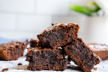 brownies on a plate