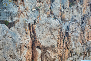 Rock Background on Mountain - Natural Texture and Rugged Terrain Landscape