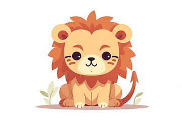 Obraz na płótnie Canvas Lion Cartoon