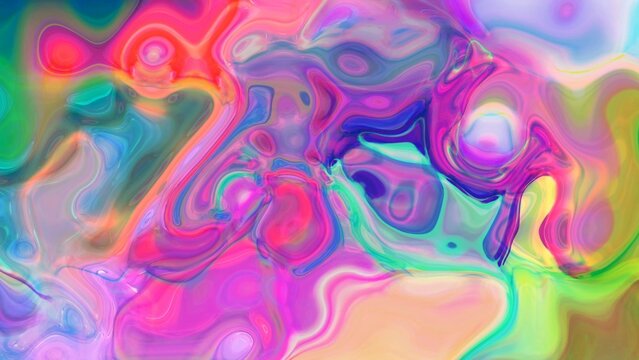 Abstract colorful 4k liquid waves background, abstract fluid