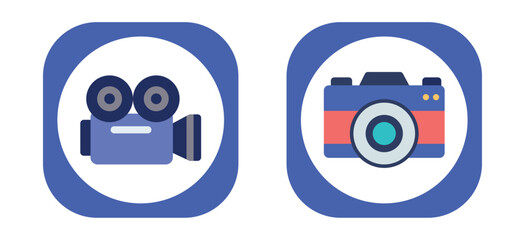 vector image set of office icons with white background