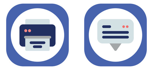 vector image set of office icons with white background