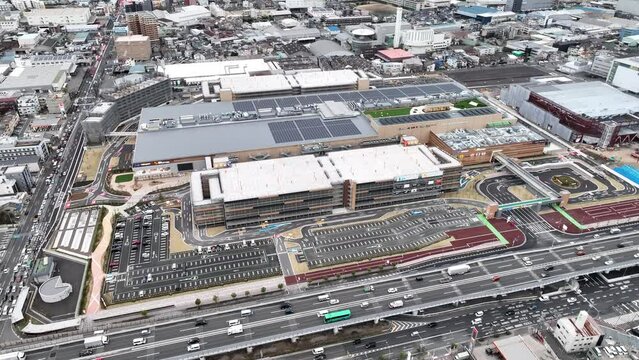 2023年3月　ららぽーと門真 オープン直前の様子を空から撮影