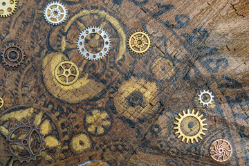 Vintage time background - Concept for aged, calendar, timer