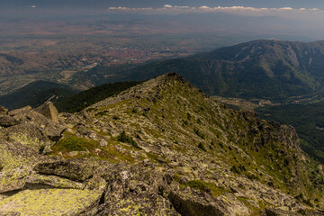 View from Pelister mountain, North Macedonia. Bitola town visible.