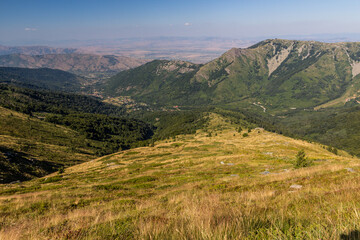 Naklejka premium Valley of Sapunchica river in Pelister national park, North Macedonia