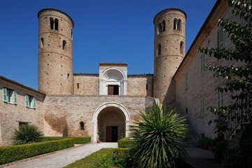 Corridonia, Macerata.Abbazia di San Claudio al Chienti.
