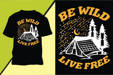 Camping T-shirt Design