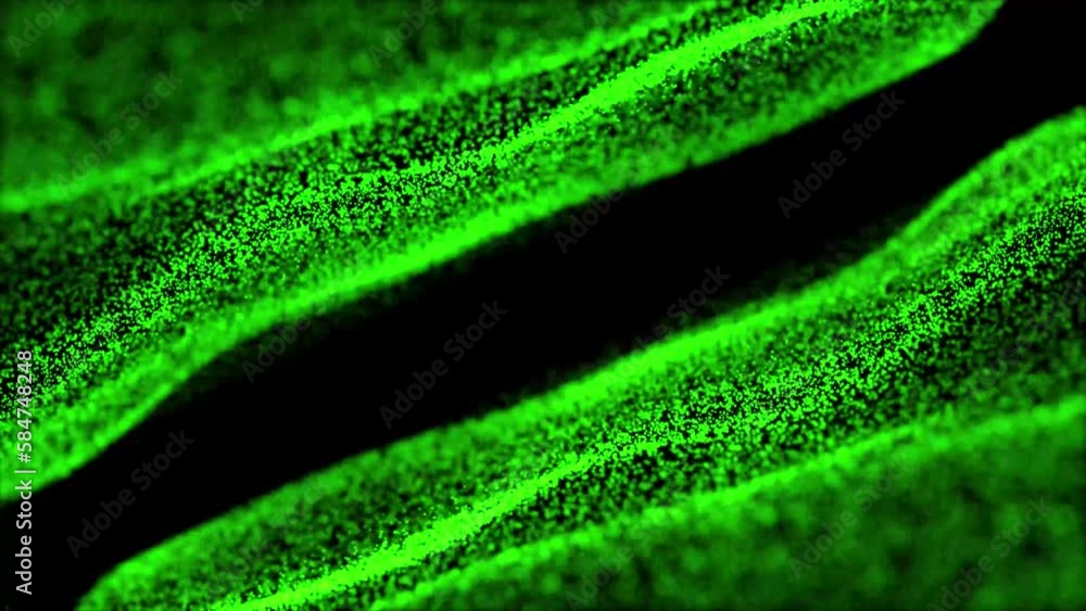 Poster abstract green dots background. dots wave abstract digital technology background. abstract trapcode 