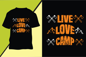 Camping T-shirt Design