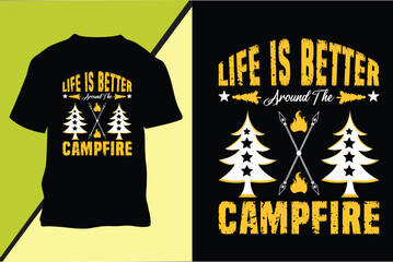 Camping T-shirt Design