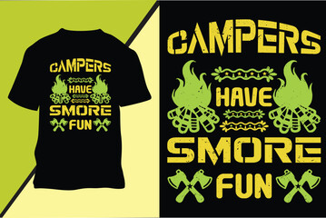 Camping T-shirt Design
