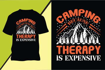Camping T-shirt Design
