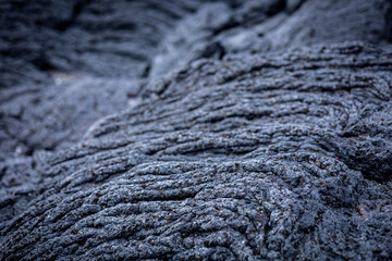 Gray lava rock as background. Hvaleyri beach, Iceland. 