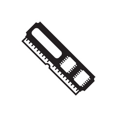 computer RAM icon. vector illustration symbol design
