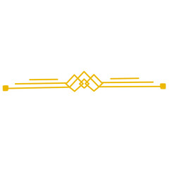 Decorative line borders or frames in geometric