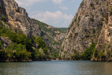 View of Matka canyon in North Macedonia
