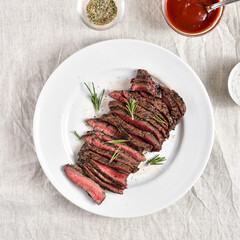 Grilled beef steak