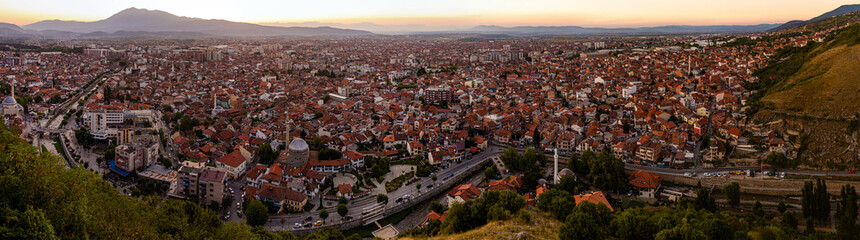 Fototapeta na wymiar Panoramatic view of Prizren, Kosovo