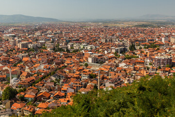 Obraz premium Aerial view of Prizren, Kosovo
