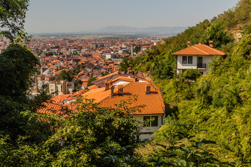 Aerial view of Prizren, Kosovo