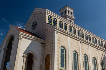 Fototapeta na wymiar Cathedral of Saint Mother Teresa in Pristina, Kosovo
