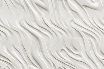 Obraz premium Whispers of Elegance: Sculptured White Marble Wall with Gentle Shadows - Seamless Tile Background, Tiling Landscape, Tileable Image, repeating pattern