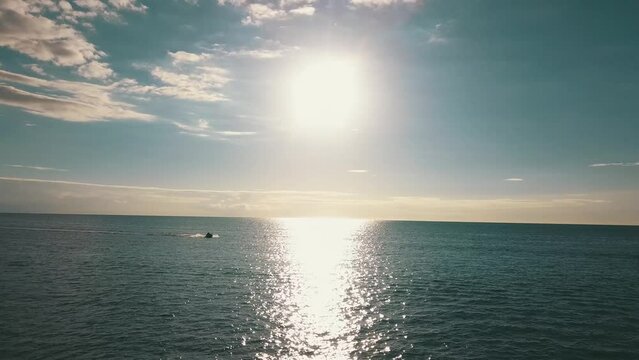 jetsky at sunset