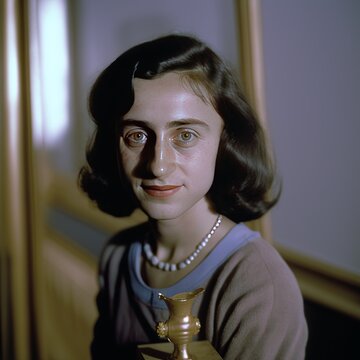 llustrative portrait of Anne Frank