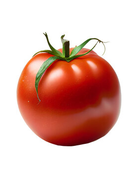 tomato on a transparent background. for decorating projects. generative AI