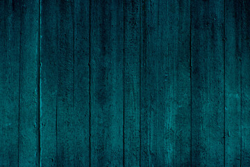Teal wooden imprint from formwork in concrete wall for background