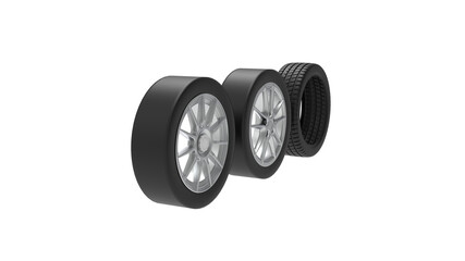 tire isolated on white background