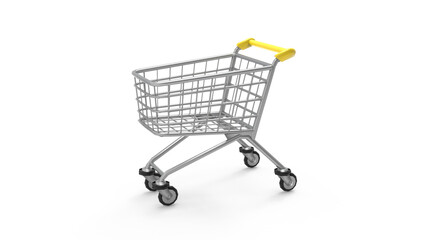 shopping cart isolated on white © Rahul