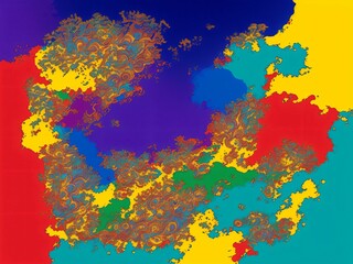 Colorful Vibrant Artistic Pattern Texture for Nature and Design Generative AI made by Human