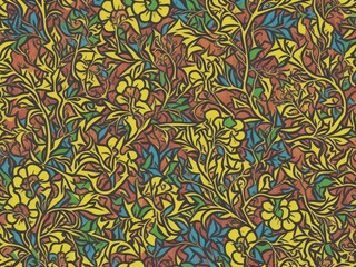 Garden colorful Vibrant Artistic Pattern Texture for Nature and Design Generative AI made by Human