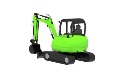 yellow truck isolated on white background