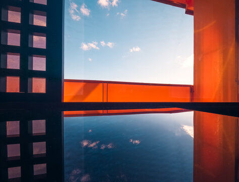 Modern building with blue sky