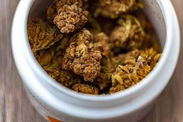 Macro shot of cannabis UK