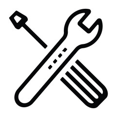 maintenance icon vector design. icon vector line style
