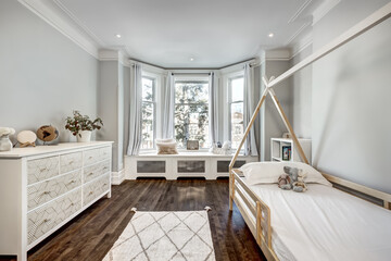 Renovated apartment in old house luxury style furnished and staged