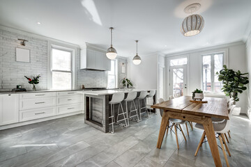 Renovated apartment in old house luxury style furnished and staged