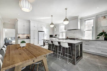 Renovated apartment in old house luxury style furnished and staged