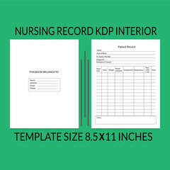 Nursing record kdp interior Template